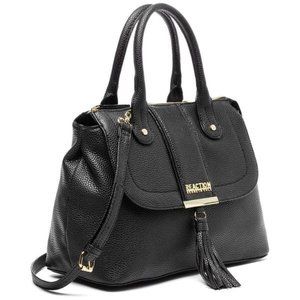 WOW 50% Off! Kenneth Cole Reaction Black Flap Front Norway Satchel With Tassel